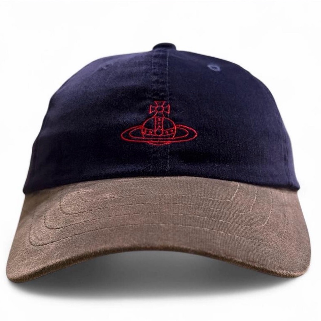 Vivienne Westwood Navy And Grey Cap